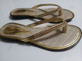 Rasteirinha com Strass Dourada Ref. R07