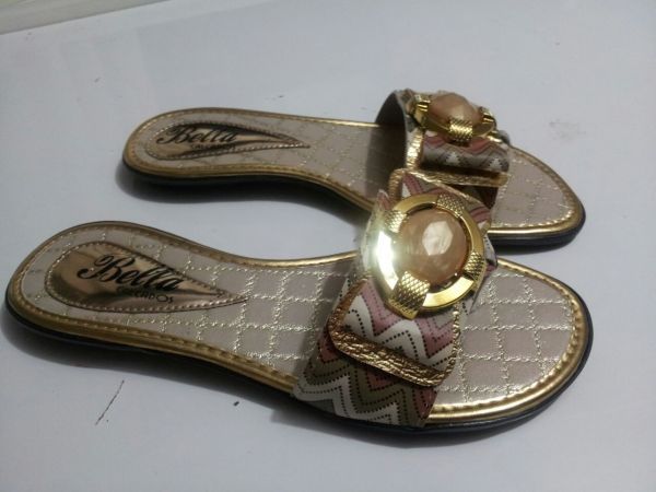Rasteirinha com Pedras Rosê Ref. R10