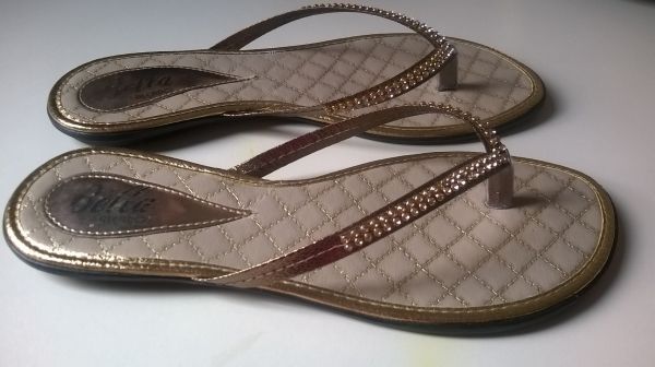 Rasteirinha com Strass Cobre Ref. R06